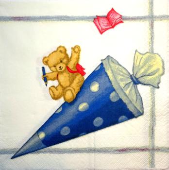 005 School - 3-ply -1/4 (blue) - Home Fashion